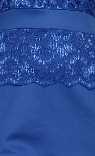 Graceful Blue Lace Bodycon Fit Midi Dress on Luulla